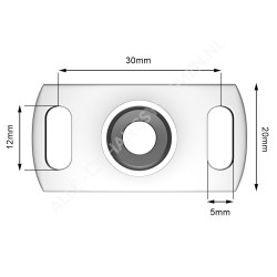 GeckoTeq Ceiling Bracket Nickel - 20kg