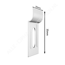 GeckoTeq Bulk Pack DiBond Glass Forex Mirror Hangers